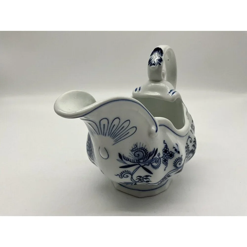 Blue Danube Large Blue & White Gravy Boat Blue Onion Retired Pattern Vintage